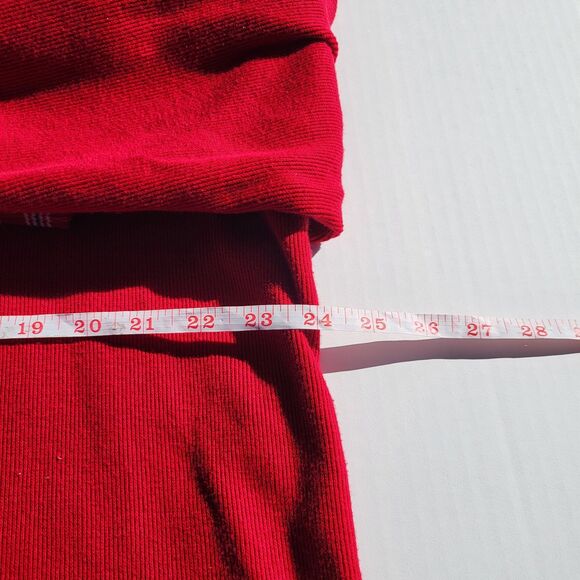 L.L. Bean 1/4 zip sweater mens XL Xlarge maroon red cotton cashmere blend 275298 - Picture 5 of 10